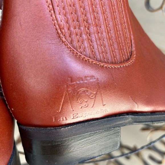 Botines Charro Leather Brown Ankle Boot - Picture 4 of 9